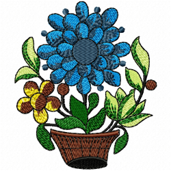 Vase For Flowers Embroidery Design 8 Vase For Flowers Embroidery Design 8